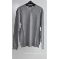 100% шерсть чистого цвета V-образным вырезом свитера кинты свитер для мужчин